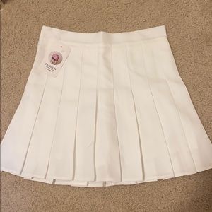 White school skirt